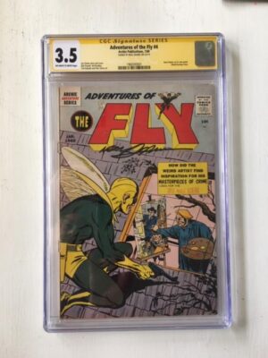 Adventures of the Fly #4  CGC 3.5 (signed by Neal Adams)